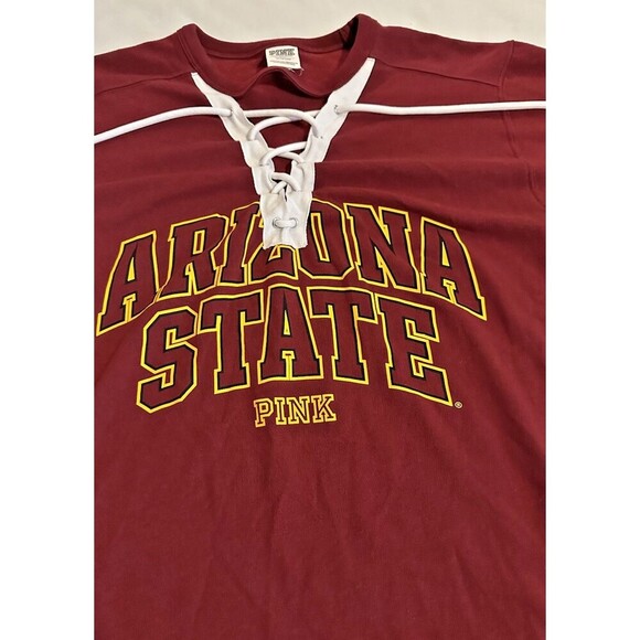 ASU PINK Victorias Secret Shirt Womens XS 5th & Ocean Arizona State University - Picture 2 of 11